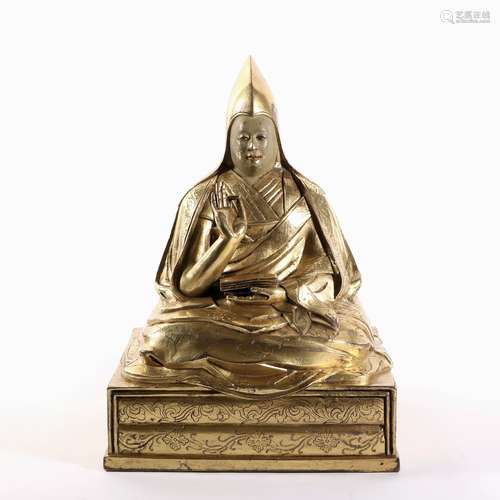 Bronze Gold Gilded Buddha Statue ,China