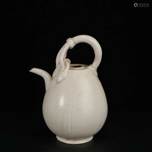 White Glazed Porcelain Pot ,China