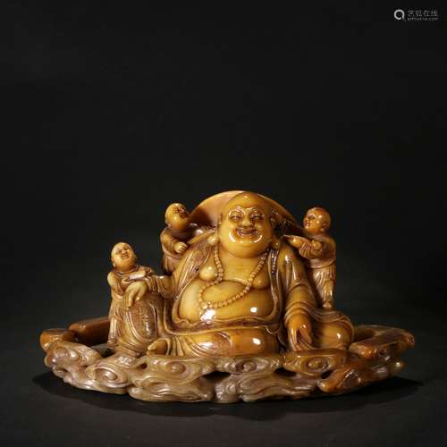 Tianhuang Stone Maitreya Buddha Ornament ,China