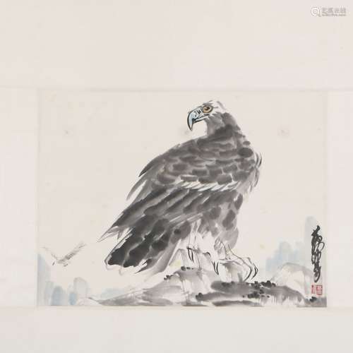 Huang Zhou - Ink Painting Of Eagle ,China