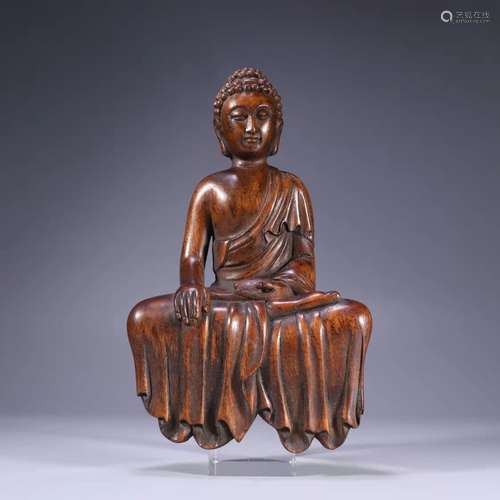 Agarwood Woodcarving Sakyamuni Statue ,China