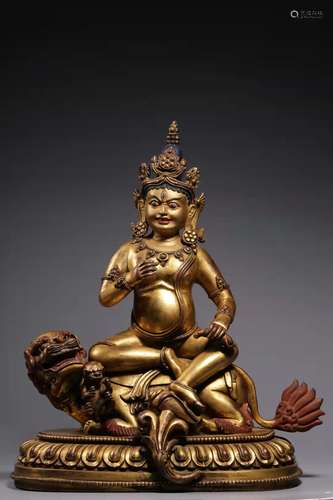 Bronze Gold Gilded Statue ,China