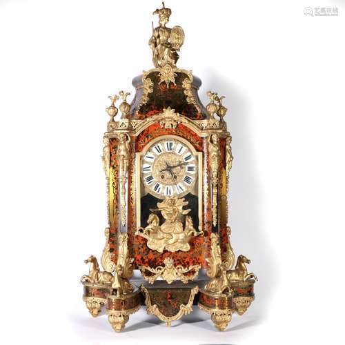 Large Gold Gilded Bracket Clock