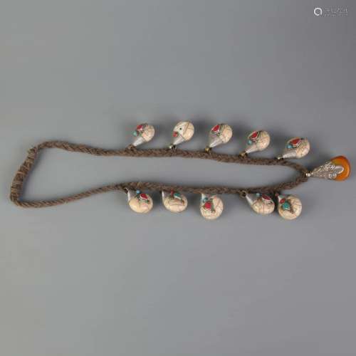 A TIBETAN BUDDHISM TIRANA MADE NECKLACE