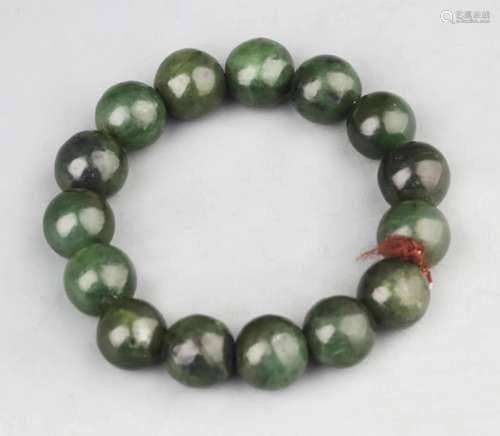 A FINE PALE CELADON JADE BRACELETS