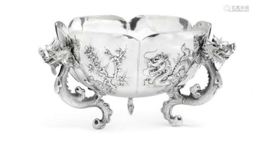 A Chinese export silver 