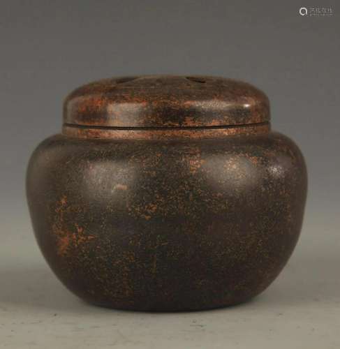 BRONZE AROMATHERAPY IN EARTHENWARE BASIN STYLE