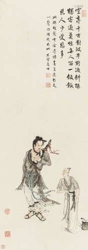 徐石雪（1880－1957） 人物 设色纸本 立轴