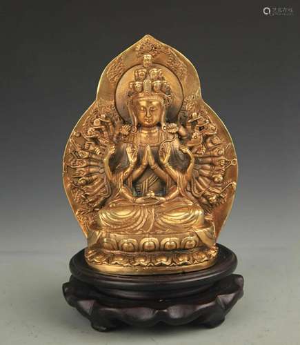 TIBETAN BUDDHISM THOUSAND HAND GUAN YIN FIGURE