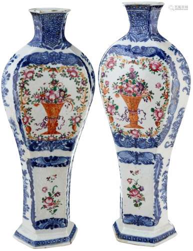 Paar Exportporzellan Vasen