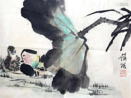 A FINE CHINESE PAINTING ATTRIBUTED TO, LIU JI YING