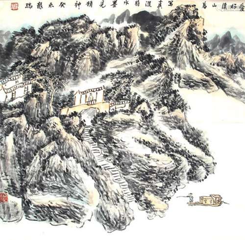 LONG RUI CHINESE PAINTING, ATTRIBUTED TO