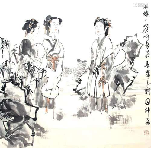 LIU GUO HUI CHINESE PAINTING, ATTRIBUTED TO