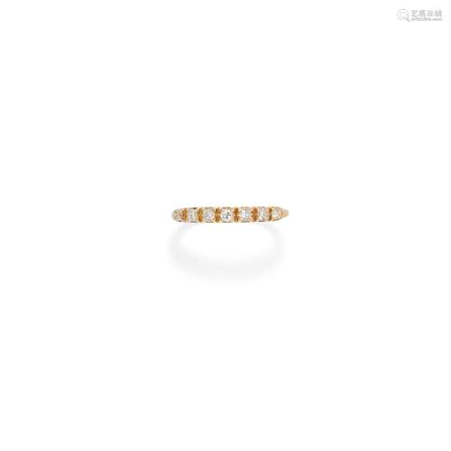 A 18K yellow gold and diamond ring