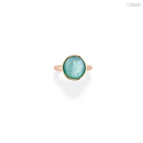 Vhernier - A 18K yellow gold, turquoise mother-of-pearl