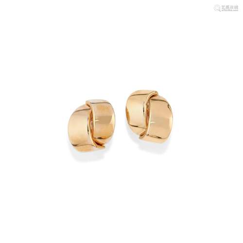 Vhernier - A 18K yellow gold earrings, Vhernier,