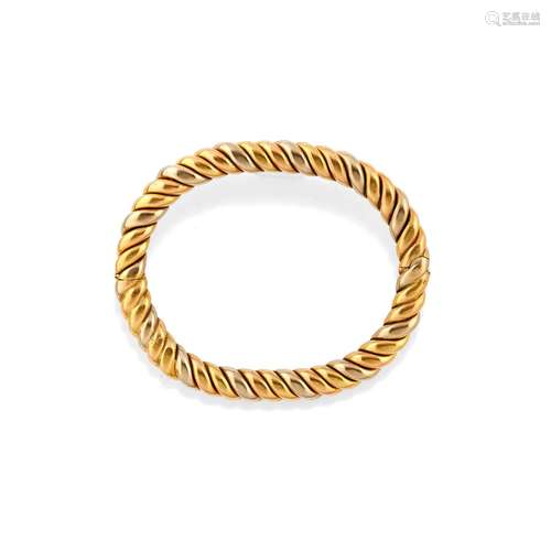 A 18K two-color gold bracelet