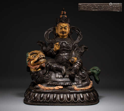 Chinese treasure King statue of qing Dynasty