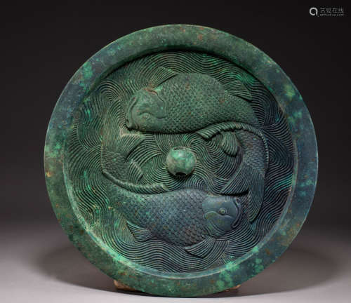 Ancient Chinese bronze mirror