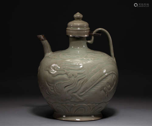 Chinese five generations yaozhou kiln wine pot