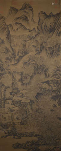 Silk scroll of Guo Xi's immortal Residence