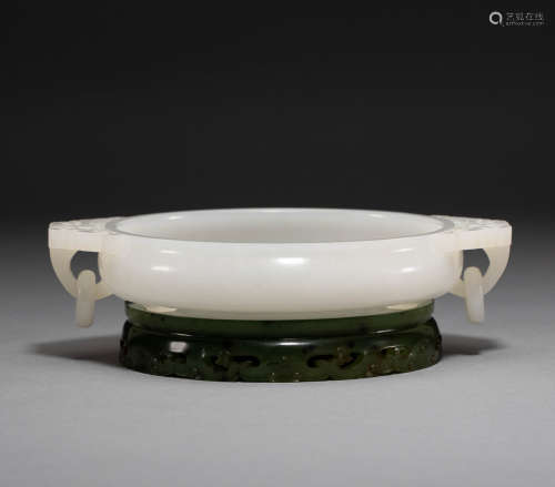 Chinese Hetian jade brush wash of qing Dynasty