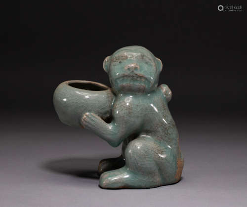 Korean celadon animal ornaments