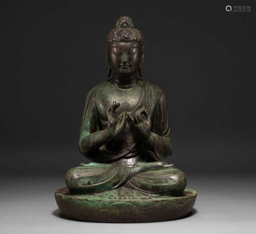 Bronze Buddha statues of Tang Dynasty in China