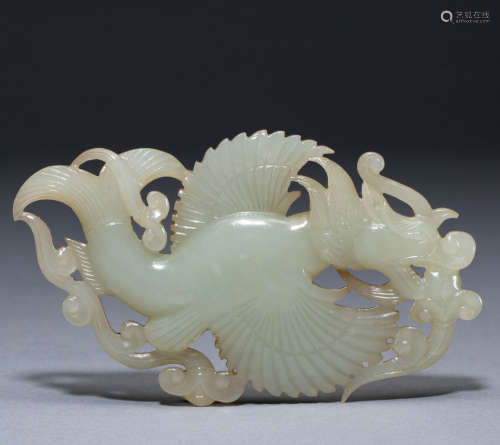 Chinese Liao Dynasty Hetian Jade Capricorn ichthyosaur