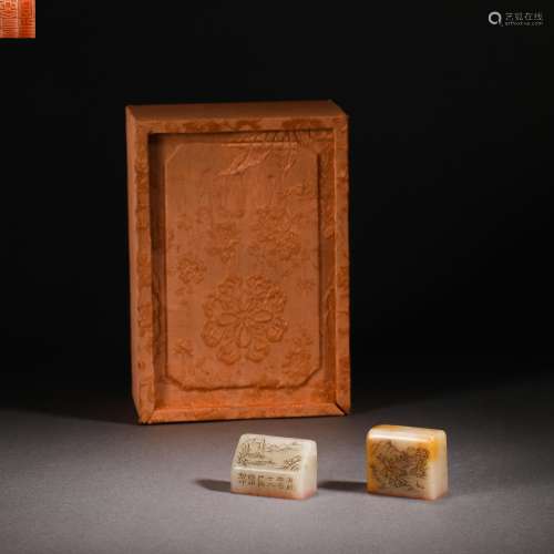 Qing Dynasty Shoushan Hibiscus Stone seal