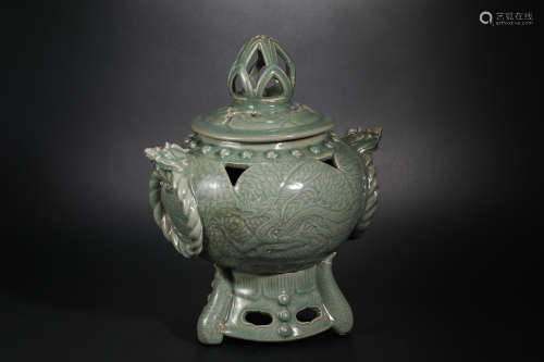 Song Dynasty Koryo Porcelain Beast Head Fragrance