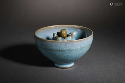 Song Dynasty Jun Kiln Figure Cup