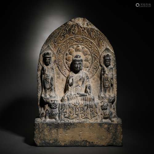 Northern Wei Dynasty Stone Statue of the Third Generation Bu...