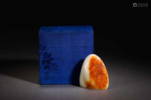 Qing Dynasty Hetian Jade Seal