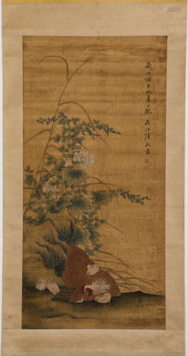 Chinese ink painting, Wu Jiangling
Chick