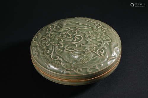 Song Dynasty Celadon Flower Cover Box