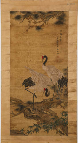 Chinese ink painting, Ma Yuanyu
Crane