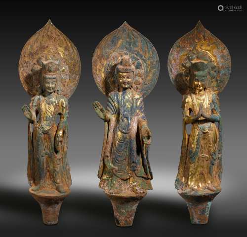 Northern Wei Dynasty Bronze Statue of the Third Generation B...
