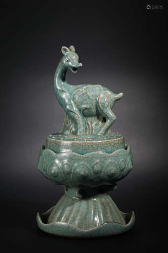 Song Dynasty Korean Porcelain Deer Head Fragrance