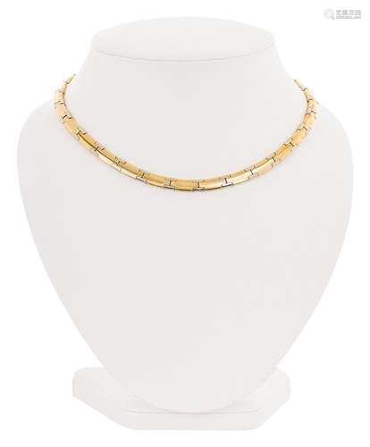 Bicolour vintage gold necklace