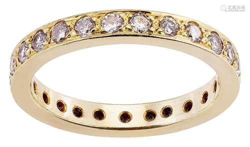 Eternity ring with diamonds