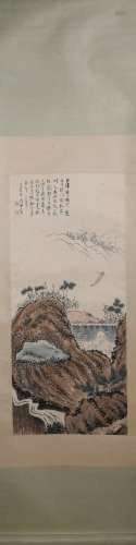 Modern Zhang daqian's landscape painting