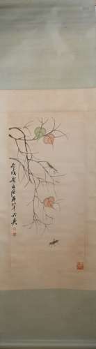 Modern Qi baishi's pattra leaves painting