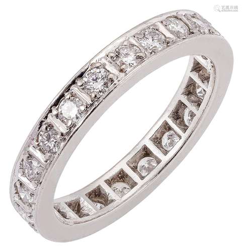 Eternity ring with diamonds