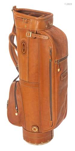 Pollini vintage leather golf bag