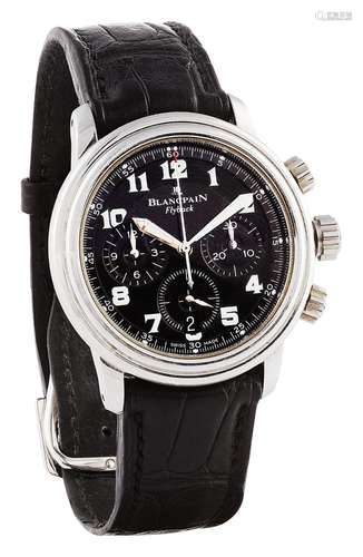 Blancpain chronograph gents' wristwatch «Léman Flyback»