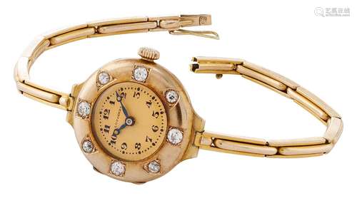 Longines Art Deco ladies' wristwatch with diamonds