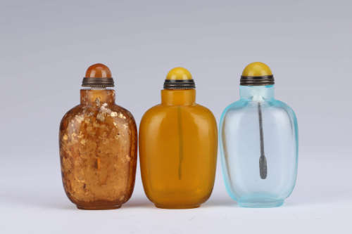 Set of Glassware Snuff Bottles