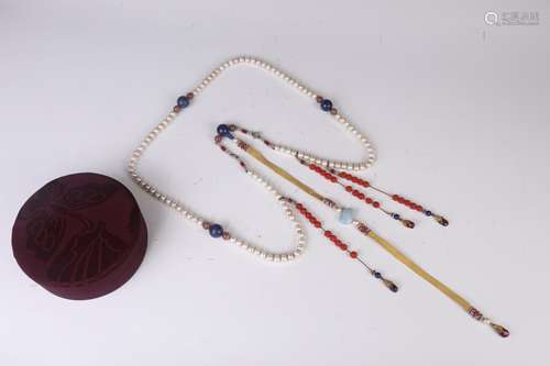 A Piece of Pearl Beads Ceremonial Necklace