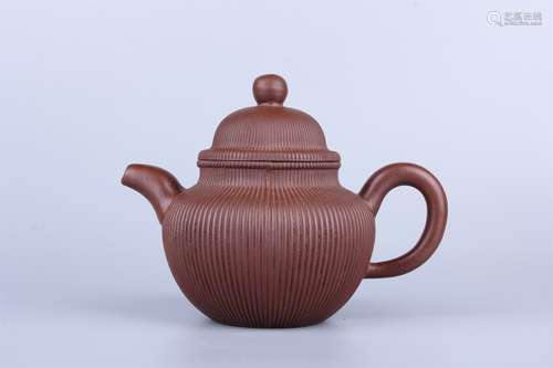 A Zisha Tea Pot By Gu Jingzhou